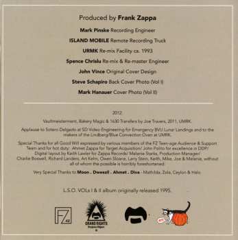 2CD London Symphony Orchestra: The London Symphony Orchestra - Zappa Vol. I & II 612330