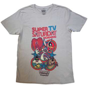 Merch Looney Tunes: Looney Tunes Unisex T-shirt: Super Saturday Tv (small) S