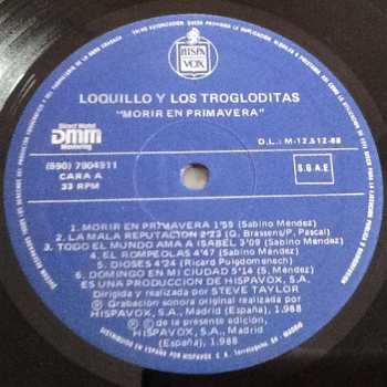 LP Loquillo Y Trogloditas: Morir En Primavera 594405