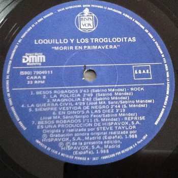 LP Loquillo Y Trogloditas: Morir En Primavera 594405