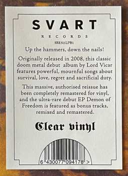 2LP Lord Vicar: Fear Of Pain CLR | LTD 557342