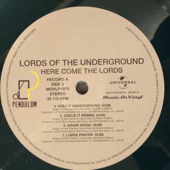 2LP Lords Of The Underground: Here Come The Lords LTD | NUM | CLR 374267