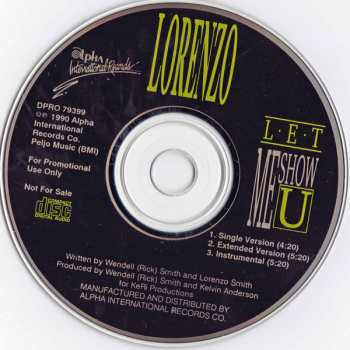 CD Lorenzo Smith: Let Me Show U 651282