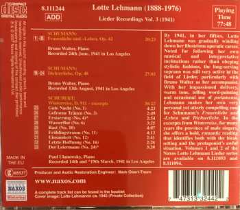 CD Lotte Lehmann: Lieder Recordings, Vol. 3 (1941) 467384