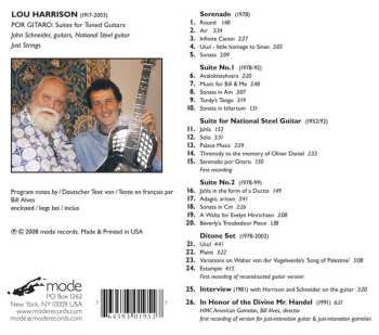 CD Lou Harrison: Por Gitaro – Suites for Tuned Guitars 578253