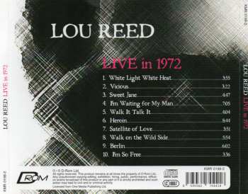 CD Lou Reed: Live In 1972 463444