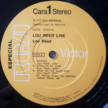 LP Lou Reed: Lou Reed Live 638752