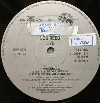 LP Lou Reed: Lou Reed Live 543357