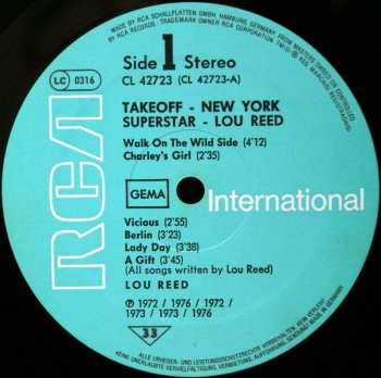 LP Lou Reed: New York Superstar 539986