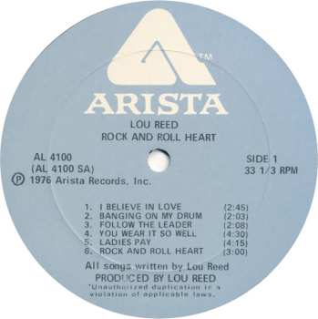 LP Lou Reed: Rock And Roll Heart 629465