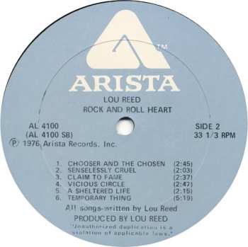 LP Lou Reed: Rock And Roll Heart 629465