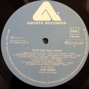 LP Lou Reed: Rock And Roll Heart 638745