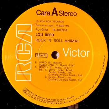 LP Lou Reed: Rock N Roll Animal 624704