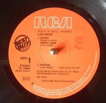 LP Lou Reed: Rock 'N' Roll Animal 669432