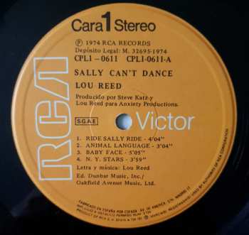 LP Lou Reed: Sally Can't Dance 638746