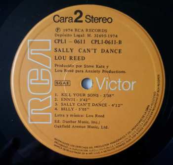 LP Lou Reed: Sally Can't Dance 638746