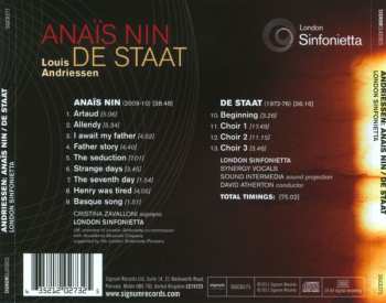 CD London Sinfonietta: Anaïs Nin; De Staat 102221