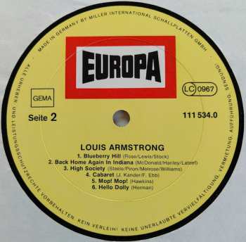 LP Louis Armstrong: Louis Armstrong 592039