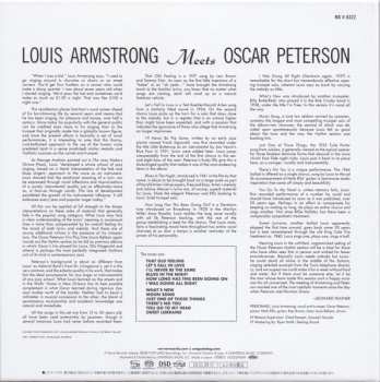 SACD Louis Armstrong: Louis Armstrong Meets Oscar Peterson LTD | DIGI 620136