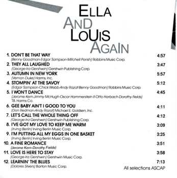 CD Louis Armstrong: Ella And Louis Again 643556