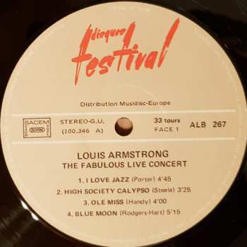 4LP/Box Set Louis Armstrong: The Two Greatest Concerts 616455