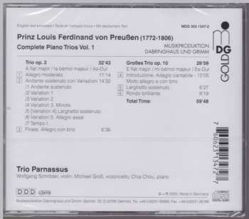 CD Louis Ferdinand von Preußen: Complete Piano Trios Vol. 1 - Trios Opp. 2 & 10 587060