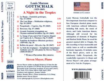 CD Louis Moreau Gottschalk: A Night In The Tropics (Solo Piano Music) 309125