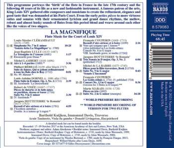 CD Jean-Baptiste Lully: La Magnifique: Flute Music For The Court Of Louis XIV 573026