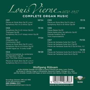 8CD/Box Set Louis Vierne: Complete Organ Music 595831