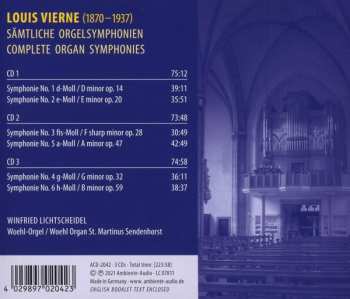 3CD Louis Vierne: Sämtliche Orgelsymphonien = Complete Organ Symphonies 640415