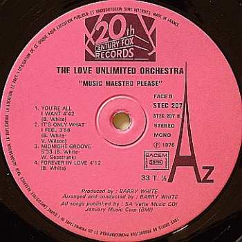 LP Love Unlimited Orchestra: Music Maestro Please 638736