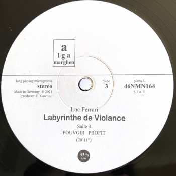 2LP Luc Ferrari: Labyrinthe de Violence LTD | NUM 131193