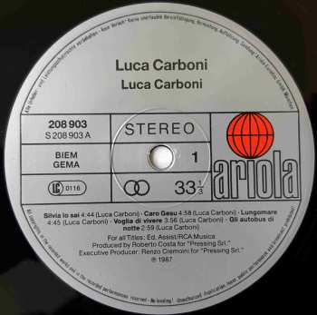 LP Luca Carboni: Luca Carboni 654875