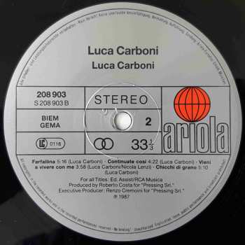 LP Luca Carboni: Luca Carboni 654875