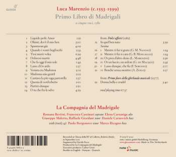 CD Luca Marenzio: Primo Libro Di Madrigali 609338