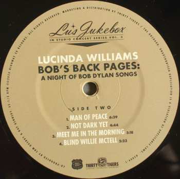 2LP Lucinda Williams: Bob's Back Pages: A Night Of Bob Dylan Songs 451174