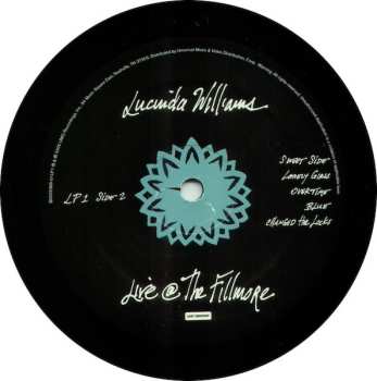 3LP Lucinda Williams: Live @ The Fillmore 626876