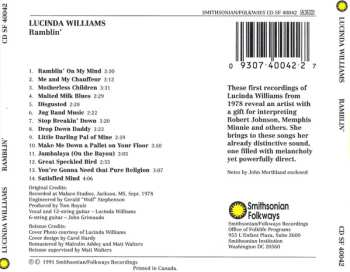 CD Lucinda Williams: Ramblin' 554099