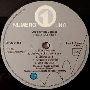 LP Lucio Battisti: Una Giornata Uggiosa 614229