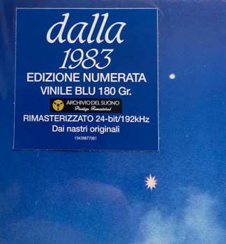 LP Lucio Dalla: 1983 LTD | NUM 613480