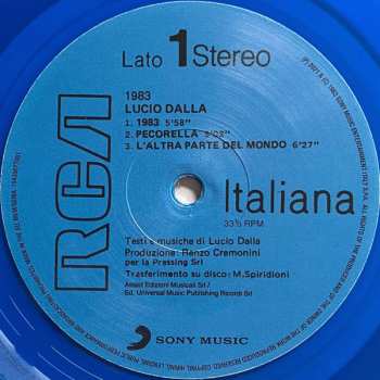 LP Lucio Dalla: 1983 LTD | NUM 613480