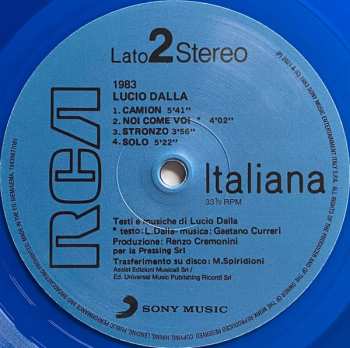 LP Lucio Dalla: 1983 LTD | NUM 613480