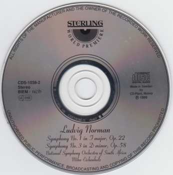 CD Ludvig Norman: Symphony No. 1 In F Major, Op. 22 / Symphony No. 3 In D Minor, Op. 58 293140