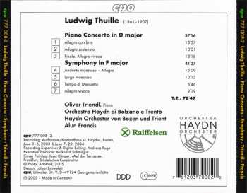 CD Ludwig Thuille: Symphony, Piano Concerto 116487