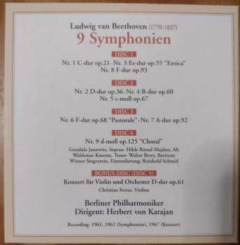 5CD Ludwig van Beethoven: 9 Symphonien LTD 398462