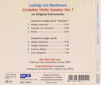 CD Ludwig van Beethoven: Complete Violin Sonatas Vol. 1 332431