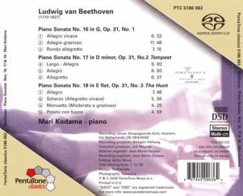 SACD Ludwig van Beethoven: Piano Sonatas No.16, No.17 "Tempest", No.18 "The Hunt" 195985