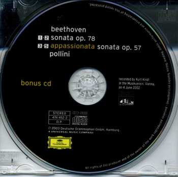 2CD Ludwig van Beethoven: Sonatas Opp. 54 • 57 • 78 • 90 • Appassionata 649035