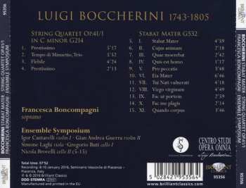 CD Luigi Boccherini: Stabat Mater G532; String Quartet Op. 41/1 G214 263853