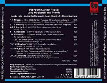 CD Luigi Magistrelli: Pot Pourri Clarinet Recital 556092